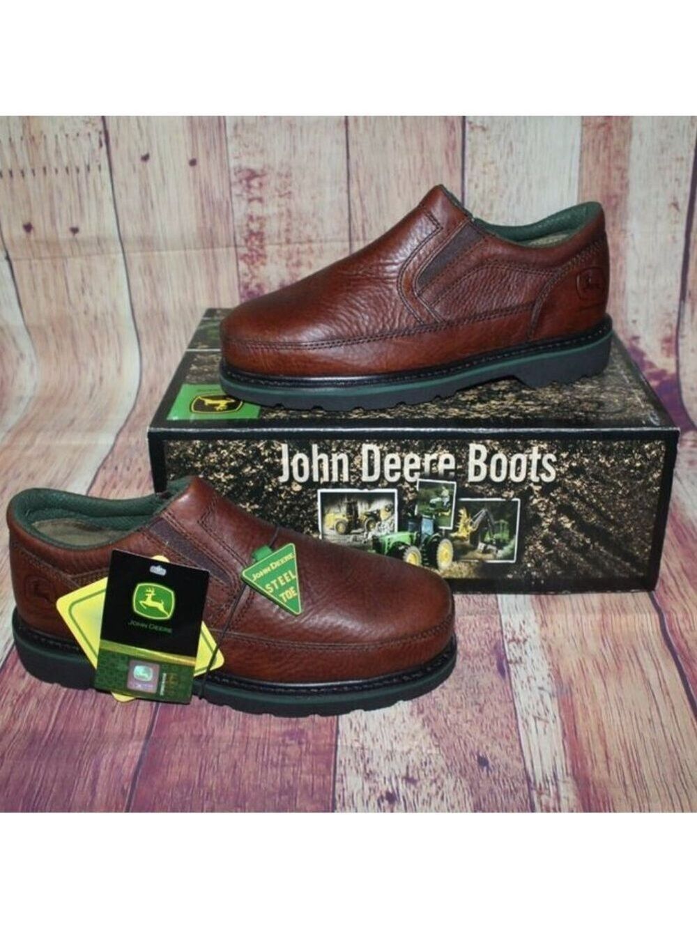✨✨JOHN DEERE  MENS LOW STEEL TOE SIZE 7W JD7325